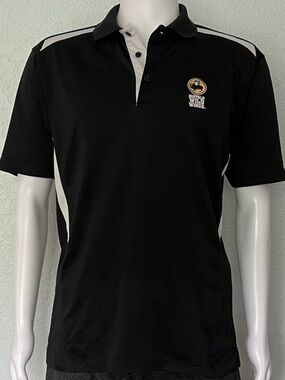 Buffalo Wild Wings Uniform Polo Shirt Black Mens Medium Restaurant Work